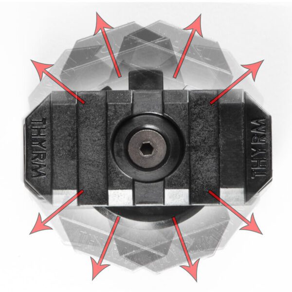 Thyrm VariArc - 360 Degree Helmet Light Mount with Integrated Picatinny Rail