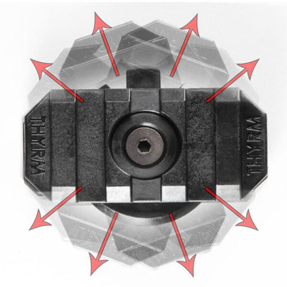 Thyrm VariArc - 360 Degree Helmet Light Mount with Integrated Picatinny Rail