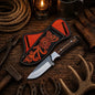 American Cowboy Field Knife – Rasp Steel with Pine Cone Handle