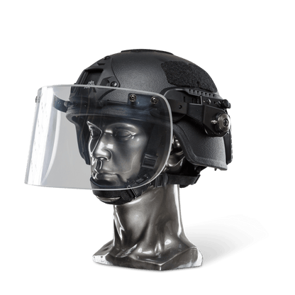 Ballistic Helmet with Face Shield - NIJ Level IIIA+
