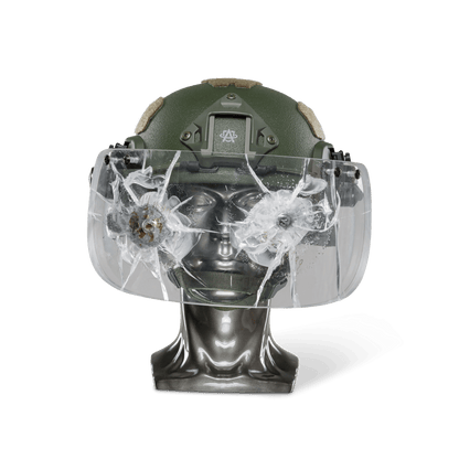 Ballistic Helmet with Face Shield - NIJ Level IIIA+