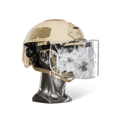 Ballistic Helmet with Face Shield - NIJ Level IIIA+