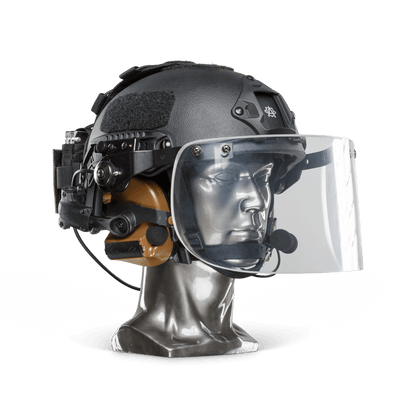 Ballistic Helmet with Face Shield - NIJ Level IIIA+