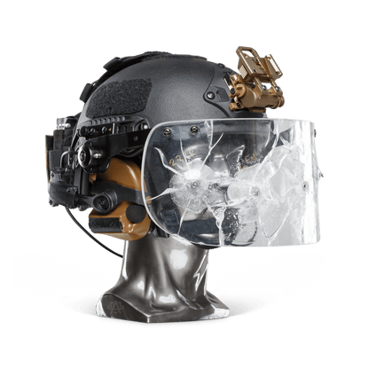 Ballistic Helmet with Face Shield - NIJ Level IIIA+