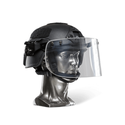 Ballistic Helmet with Face Shield - NIJ Level IIIA+