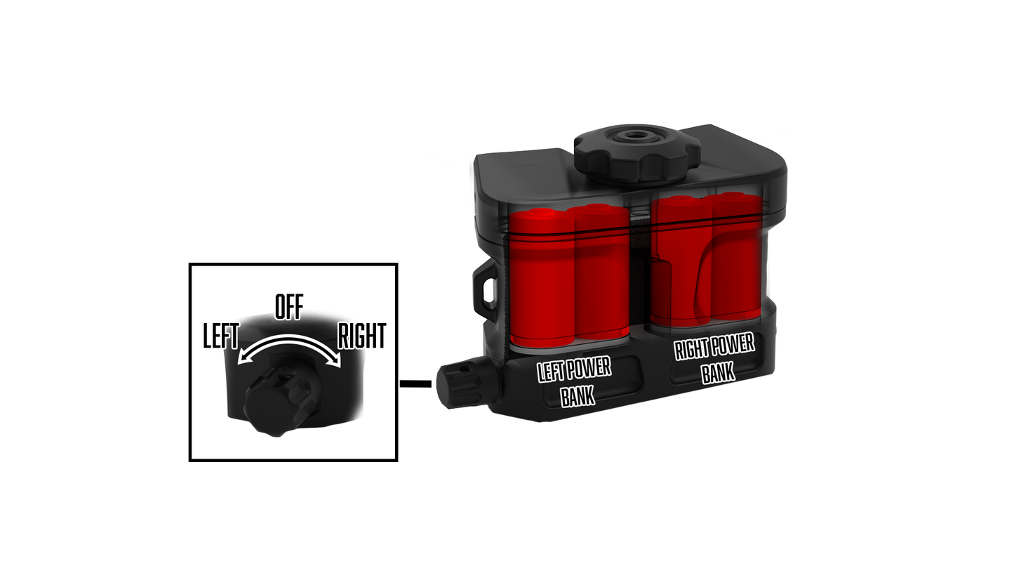 Nocturn Industries Bat Pack - Dual-Bank Backup with 96+ Hour Runtime