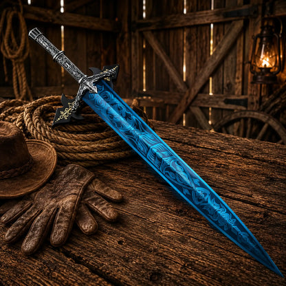 Moonlight Greatsword Sword – Full Metal Dark Moon Blade 39"