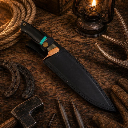 Clip Point D2 Acid Wash Hunting & Outdoor Survival Knife