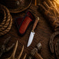 The Cattle Drive Field Working Knife – Handmade D2 Steel Pine Cone Handle Ranch Knife