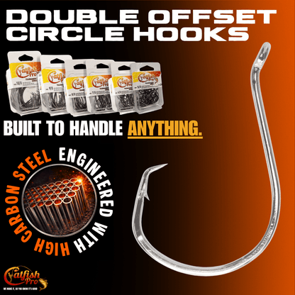 Double Offset Circle Hooks 5/0 - Value Pack