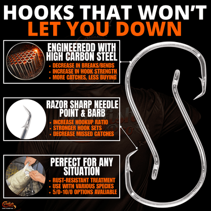 Double Offset Circle Hooks 7/0