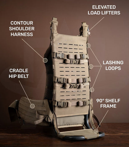Eberlestock Mainframe II - The Most Comfortable Frame for Heavy Loads - No Shoulder Pain
