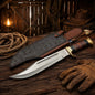 Crocodile Dundee Knife 440C Steel Bowie with Buffalo Horn