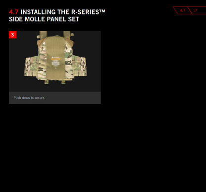 Crye Precision R-Series Side Molle Panel Set - Made in USA (Like-New)