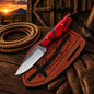 Custom Pancake Sheath Knife – Rasp File Blade Resin Handle