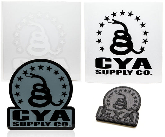 CYA Supply Co. Patches, Decals and Stickers