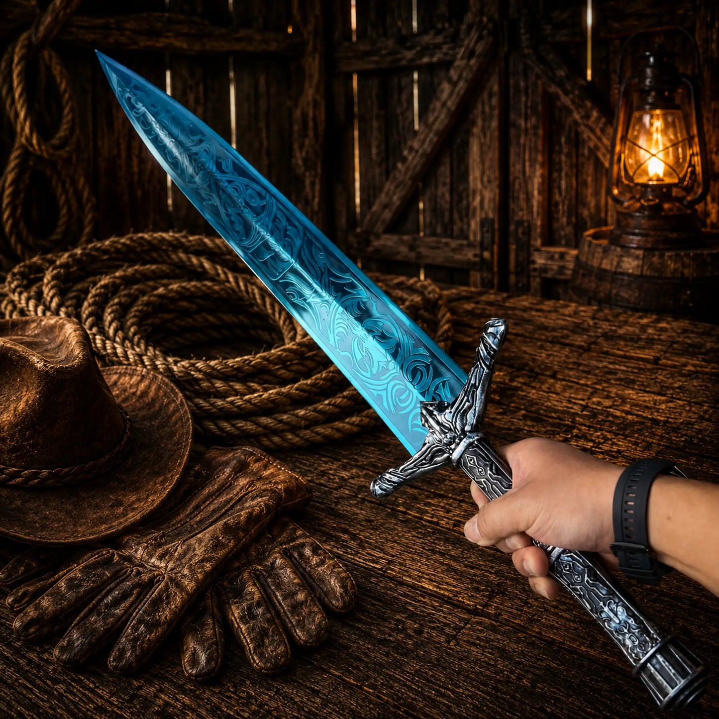 Moonlight Greatsword Sword – Full Metal Dark Moon Blade 39"