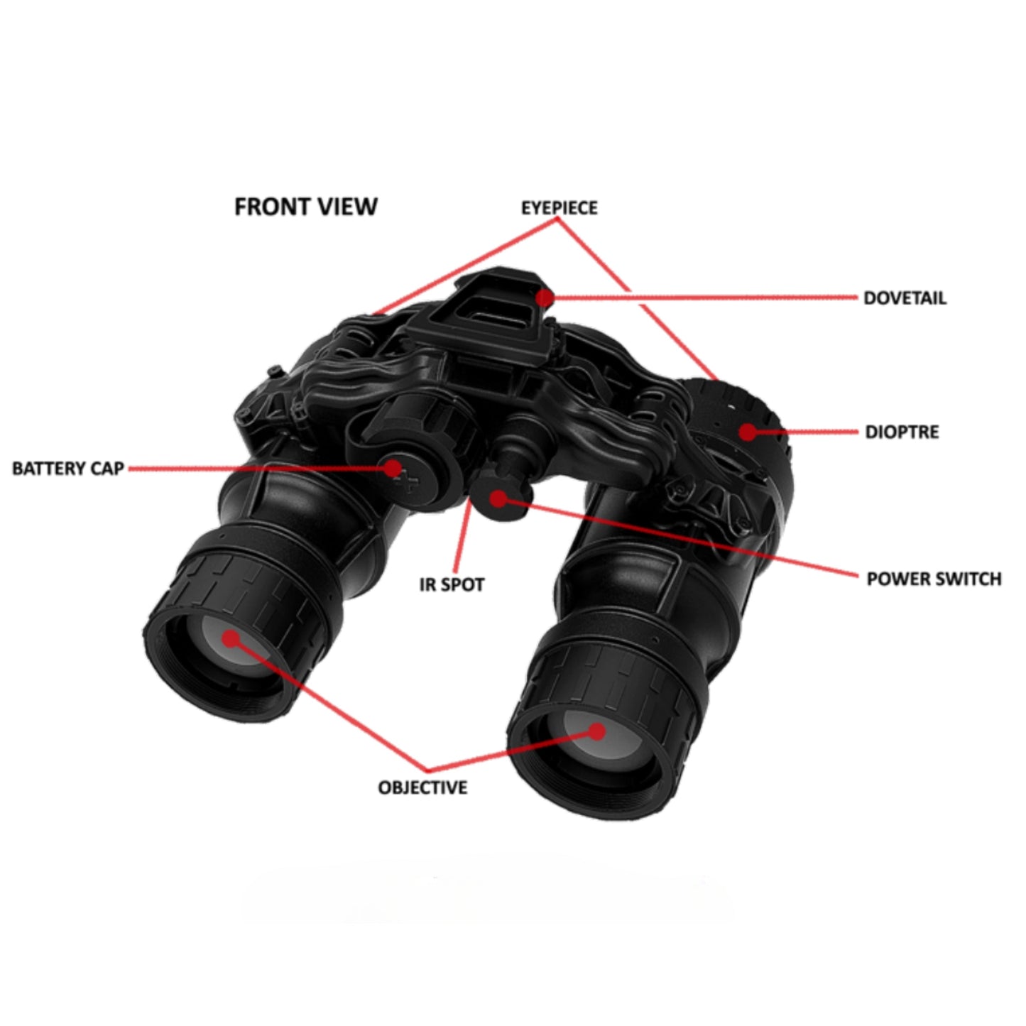 DTNVS - w/ Up to 3000 FOM Gen 3 WP w/ IR Illuminator - Ultralightweight