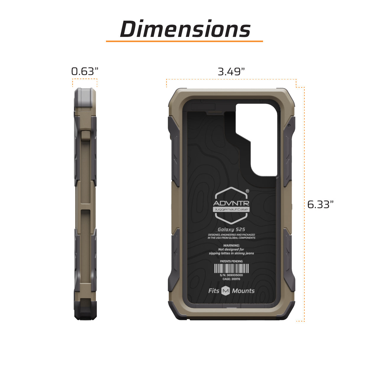 Galaxy S25 ADVNTR Phone Case - Made in USA
