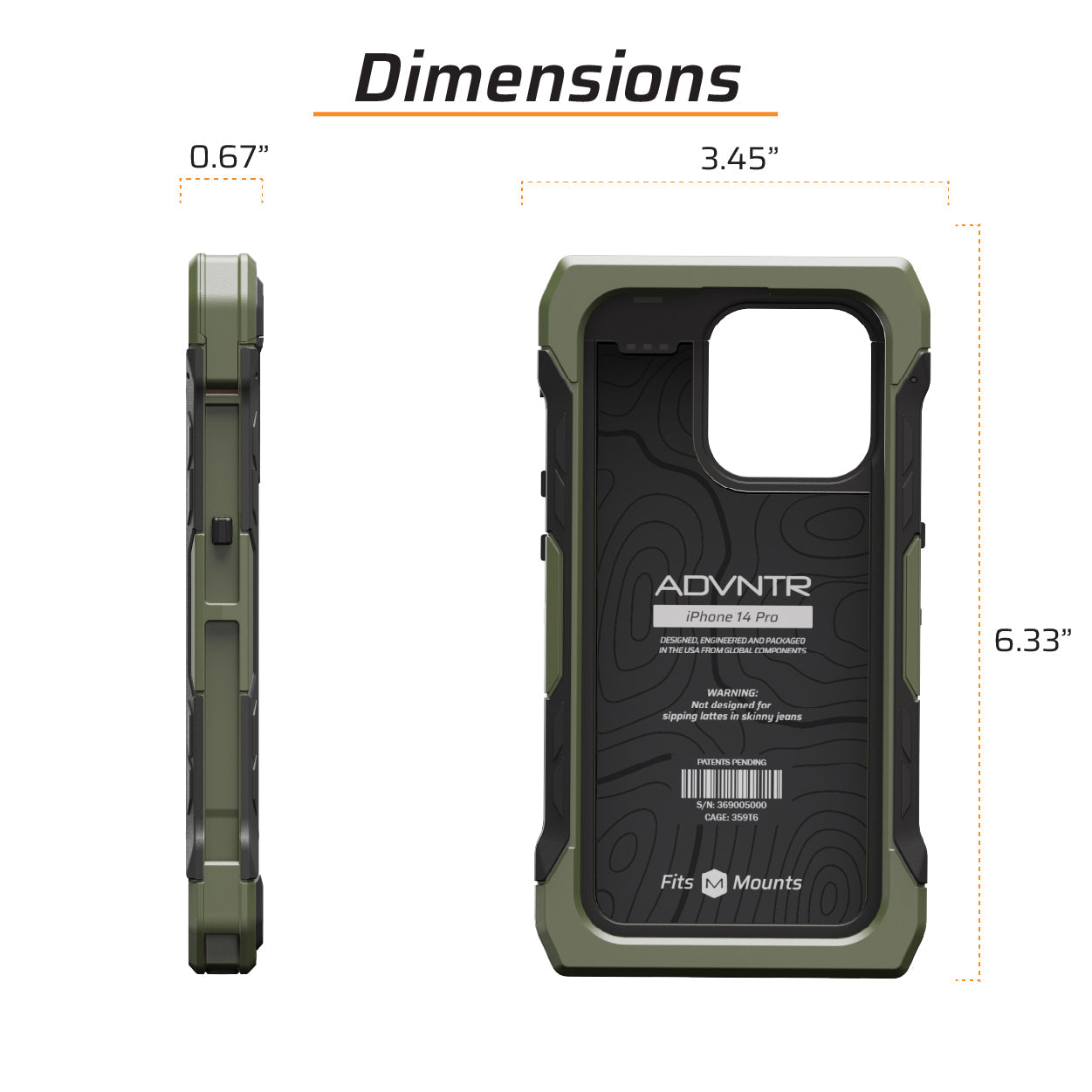 iPhone 14 Pro ADVNTR Phone Case - Made in USA