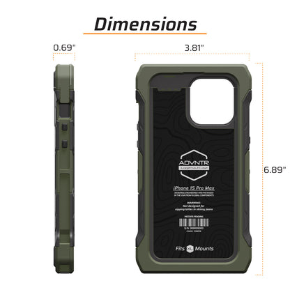 iPhone 15 Pro Max ADVNTR Phone Case - Proudly Made in USA - All Colors Available