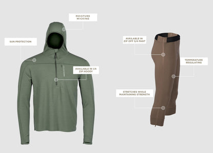 Eberlestock Lochsa Merino Zip Hoody - w/ Quick Dry & Moisture Wicking
