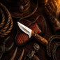 Farm Work Buckaroo Knife – 3.75" Handmade D2 Steel Pinecone Handle