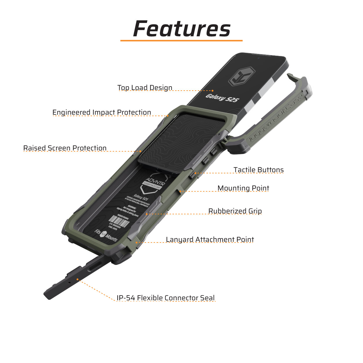 Galaxy S25 ADVNTR Phone Case - Made in USA