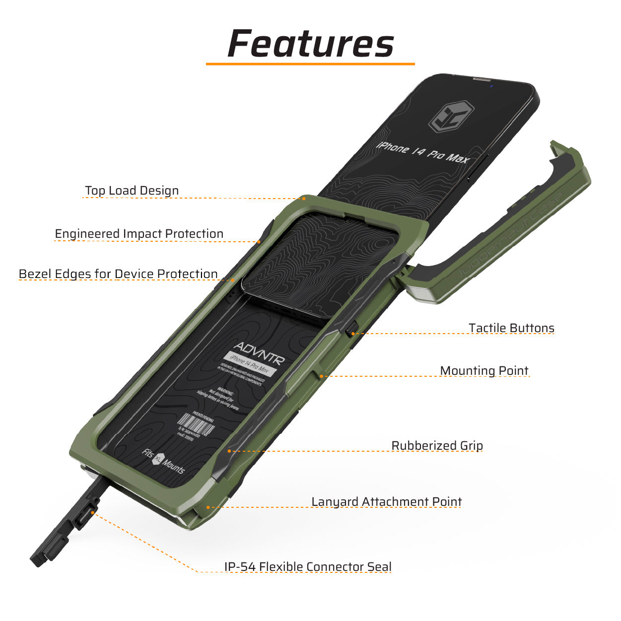 iPhone 14 Pro Max ADVNTR Phone Case - Made in USA