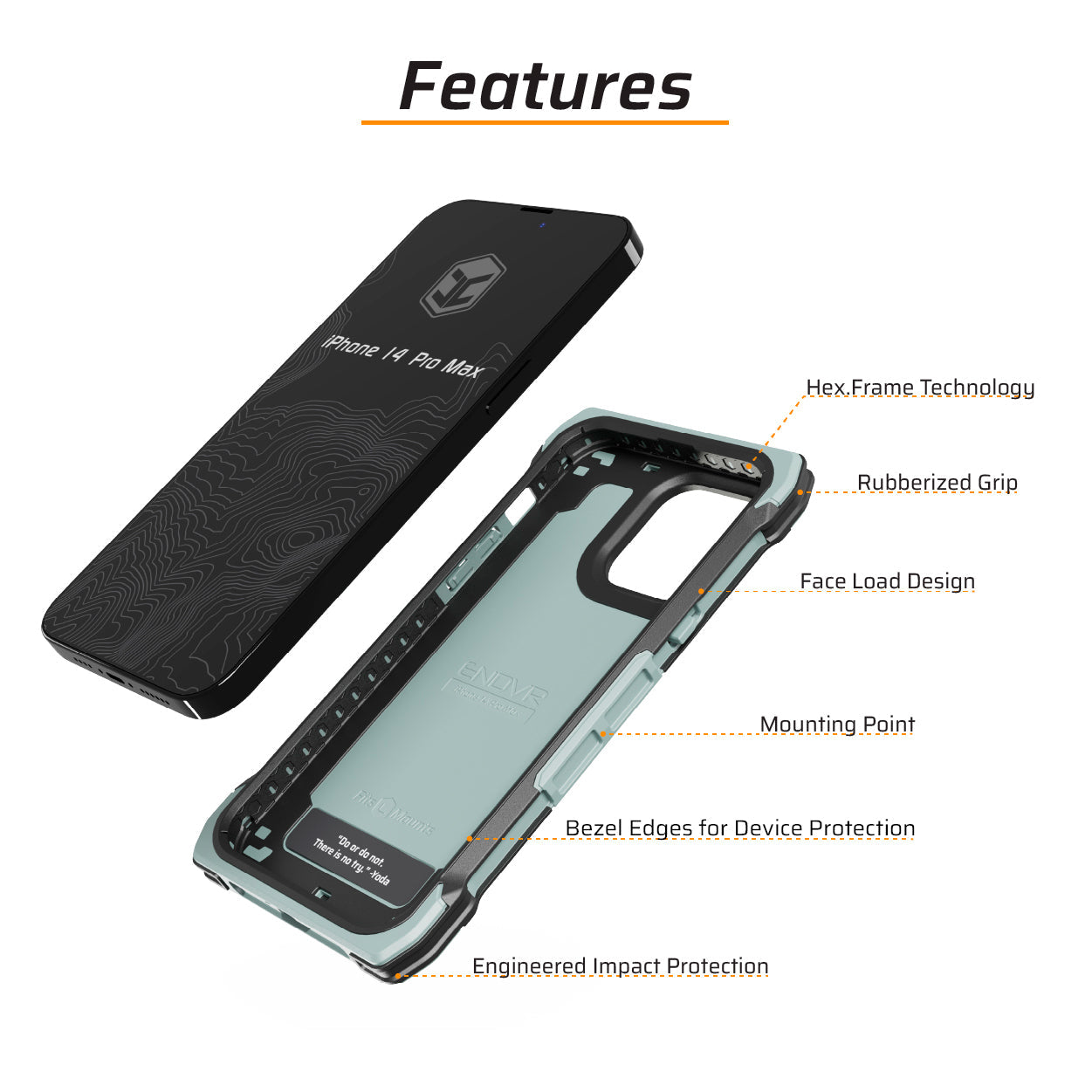 Juggernaut Case iPhone 14 Pro Max ENDVR Phone Case - Made in USA