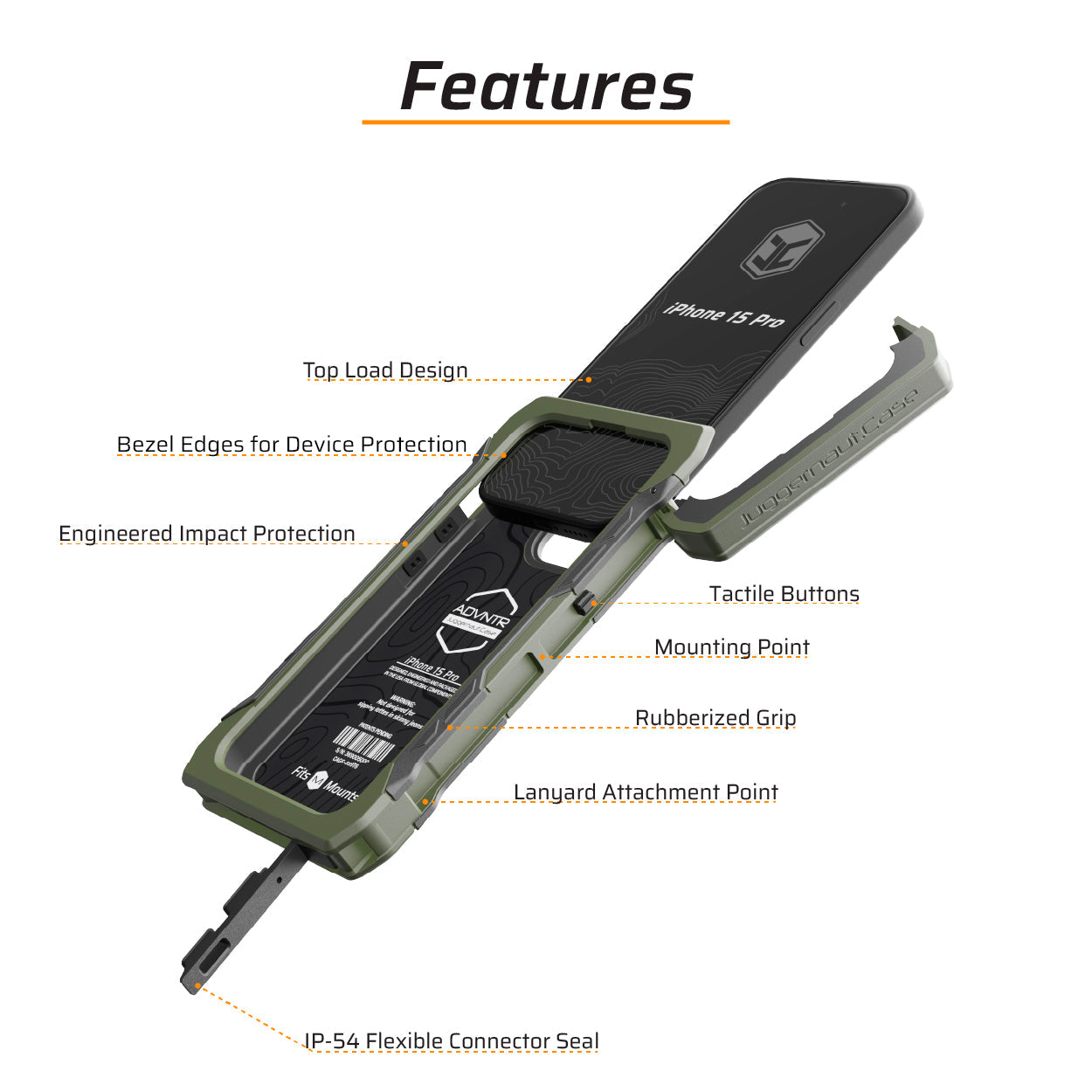 iPhone 15 Pro ADVNTR Phone Case - Made in USA