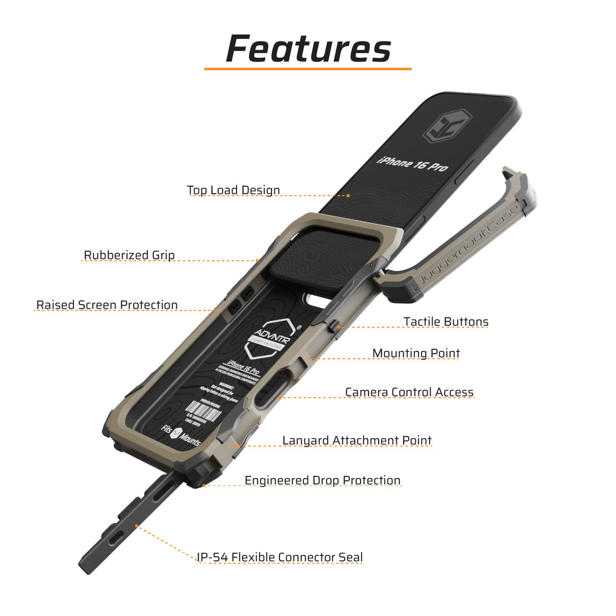 iPhone 16 Pro ADVNTR Phone Case - Made in USA