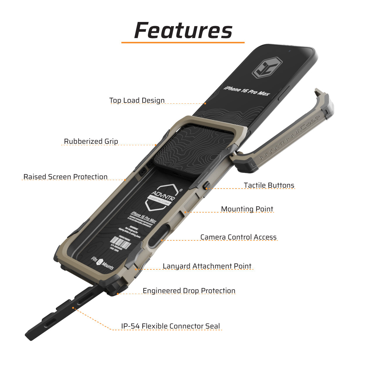 iPhone 16 Pro Max ADVNTR Phone Case - Made in USA