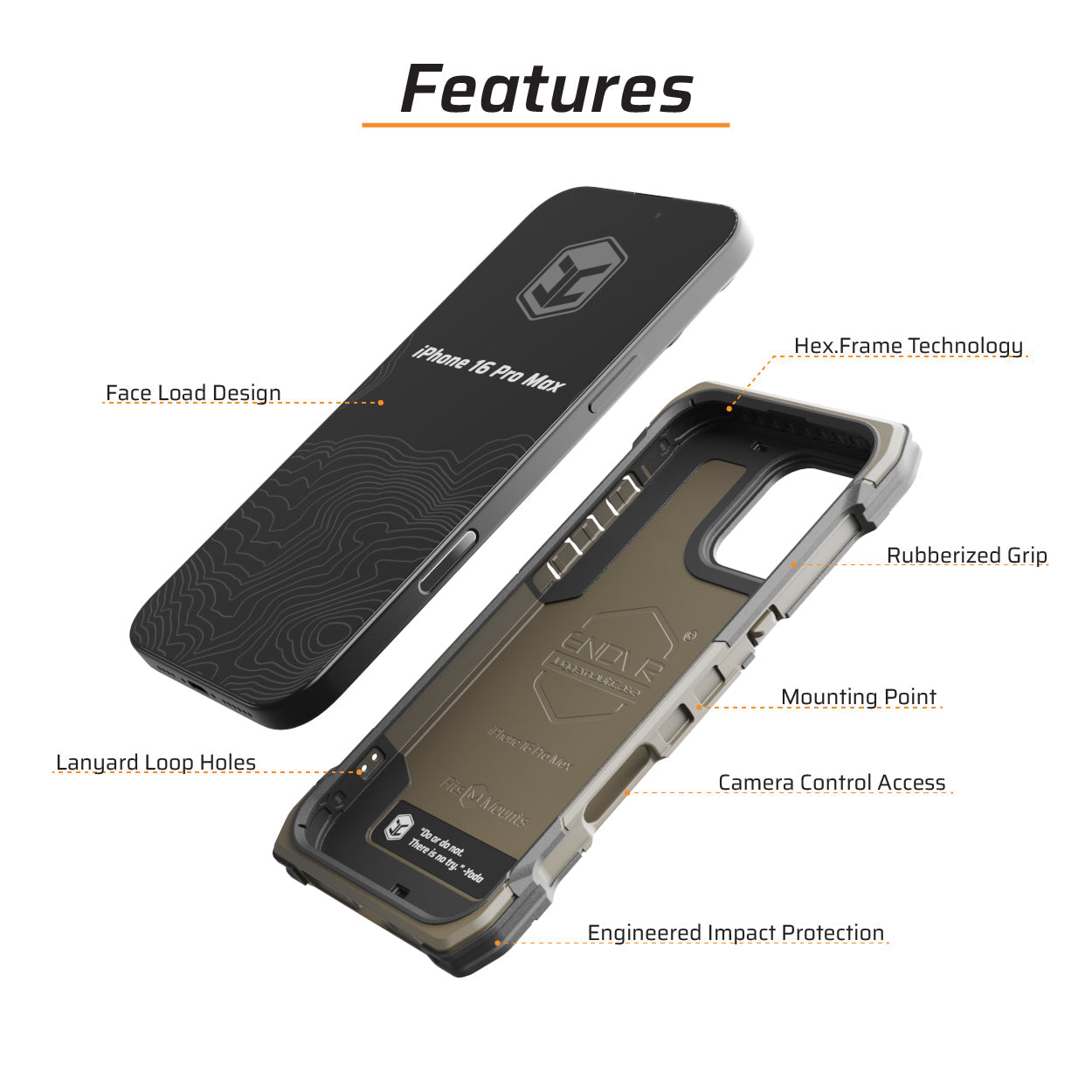 iPhone 16 Pro Max ENDVR Phone Case - Made in USA