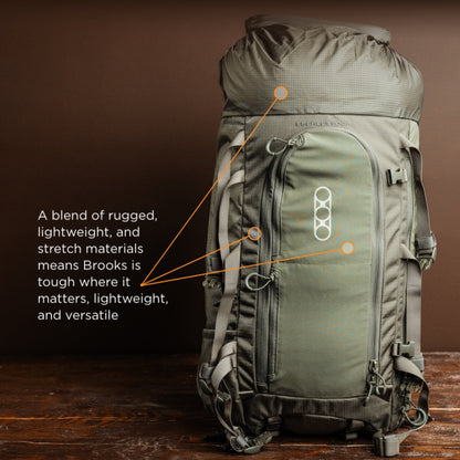 Eberlestock Brooks 3500 - Lightweight w/ Hydration Bladder Sleeve & Zippered Front Pockets