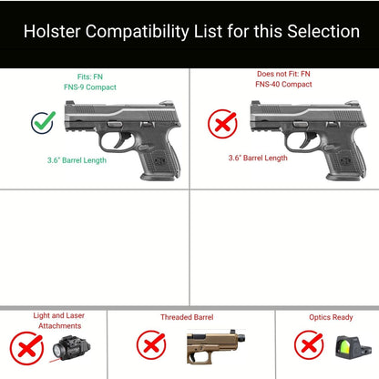 FN FNS-9 Compact IWB Holster | BASE IWB