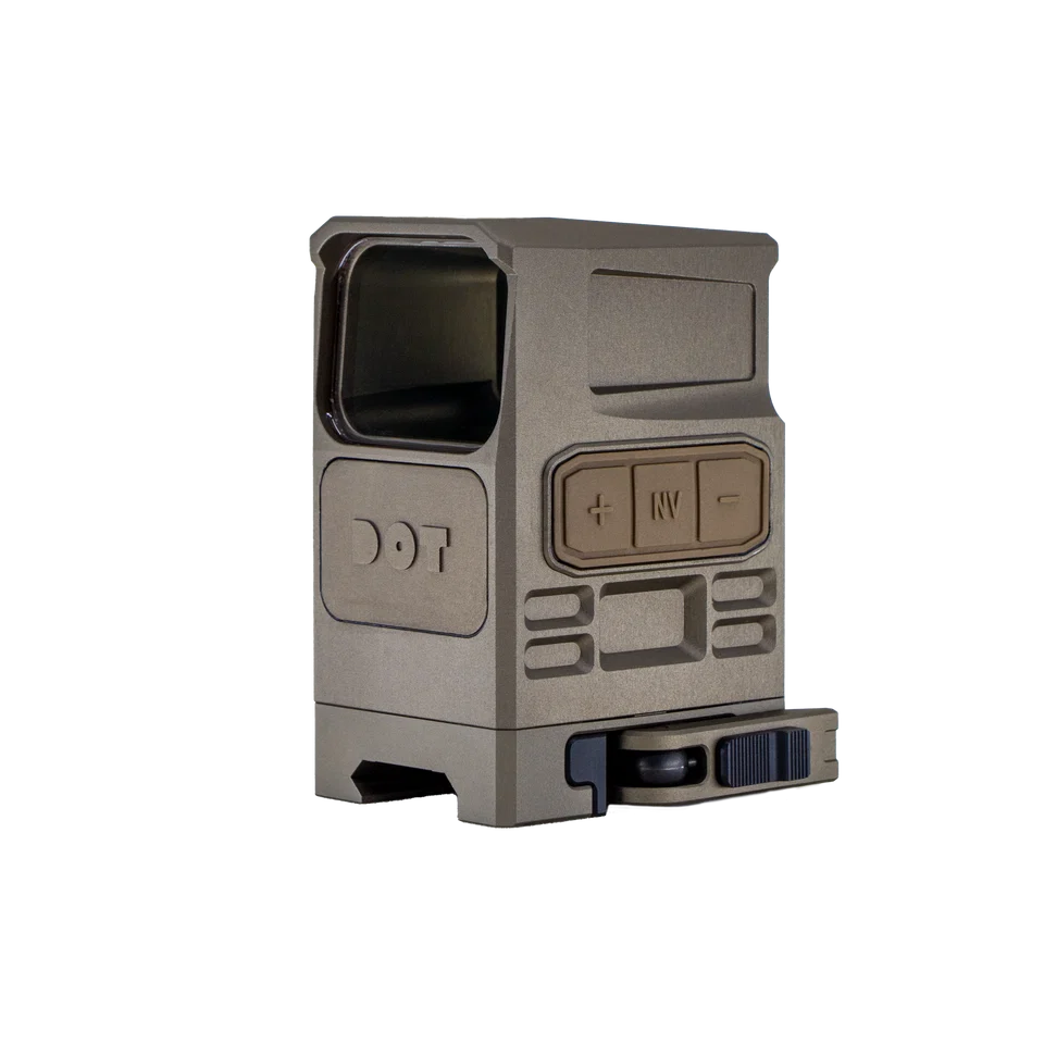 DOT EHS-1 - Holographic Sight 1 MOA / 65 MOA Reticle & Included 2.26" High Mount - Night Vision Ready & QD lever