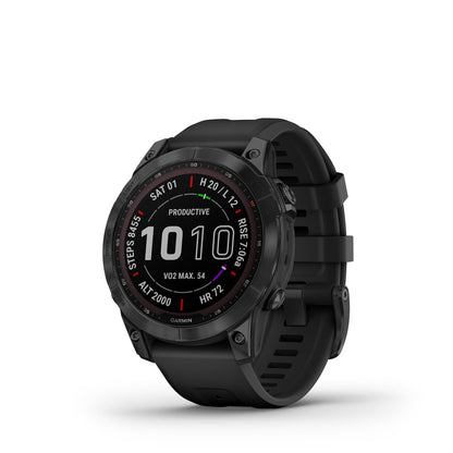 Garmin Fenix 7 Sapphire Solar - Solar Powered Smartwatch w/ Health Features