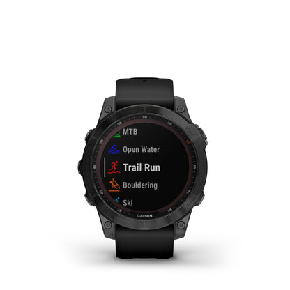 Garmin Fenix 7 Sapphire Solar - Solar Powered Smartwatch w/ Health Features