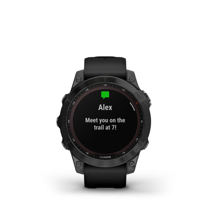 Garmin Fenix 7 Sapphire Solar - Solar Powered Smartwatch w/ Health Features