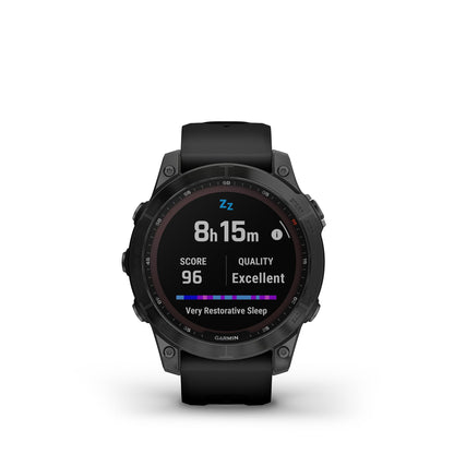 Garmin Fenix 7 Sapphire Solar - Solar Powered Smartwatch w/ Health Features