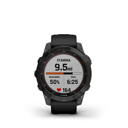Garmin Fenix 7 Sapphire Solar - Solar Powered Smartwatch w/ Health Features