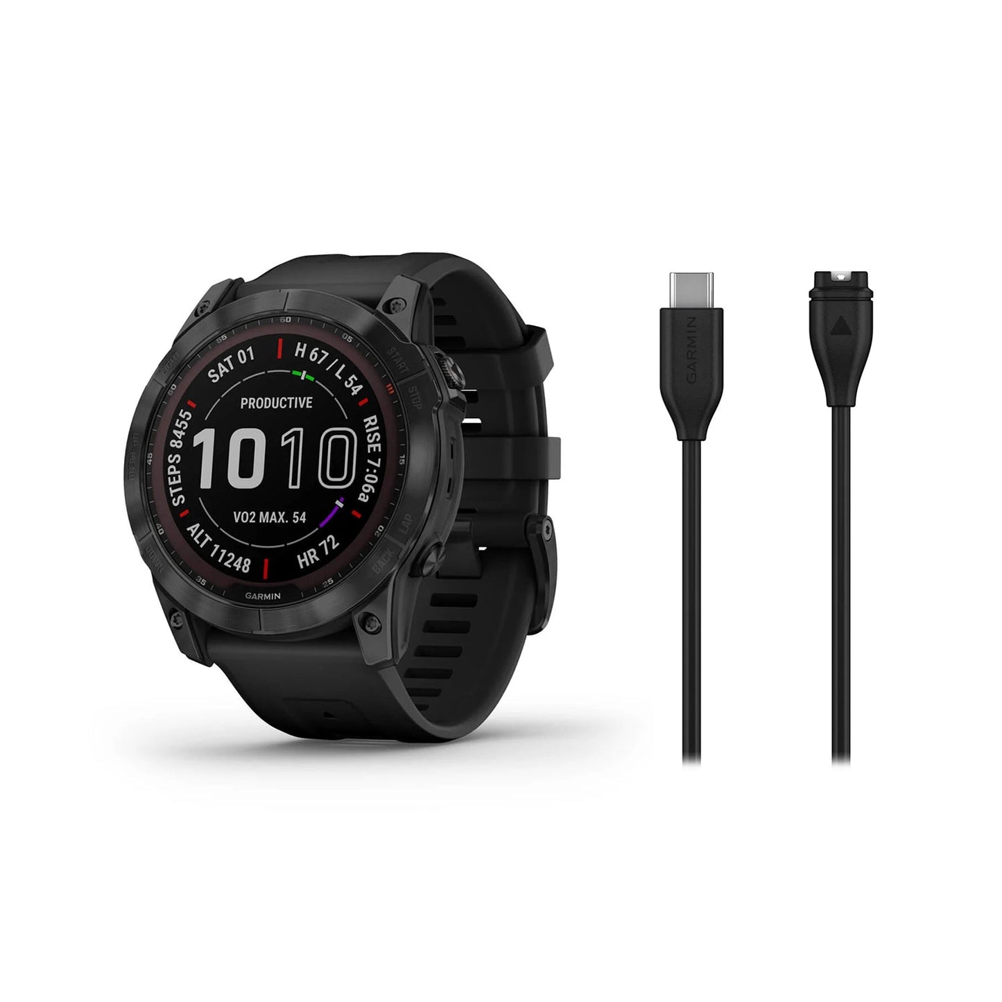 Garmin Fenix 7X Sapphire Solar - GPS Smartwatch w/ Flashlight