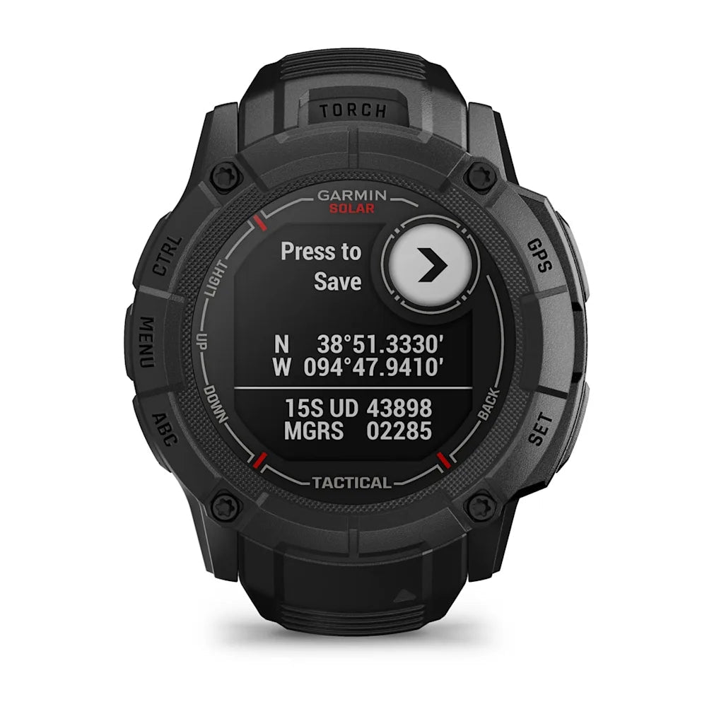 Garmin Instinct 2X Solar Tactical - Ballistic Calculator & NVG Compatible