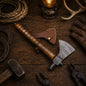 Western Style Damascus Pipe Tomahawk Hand Forged Viking Axe