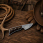 Cowboy Field Skinning Knife | Handmade Rasp Steel Rosewood Handle