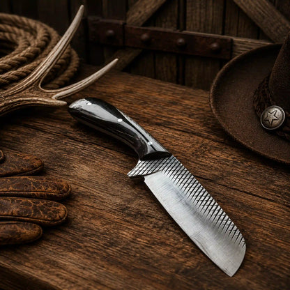 Rasp File Rodeo Carry Knife – 3.75" Blade & Buffalo Horn Handle