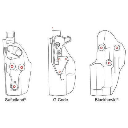 Holster Extender with Reinforced GRT Belt Adapter