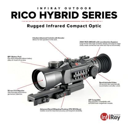 iRay Rico Hybrid 640 3X 50mm -  WIFI & Bluetooth Compatible