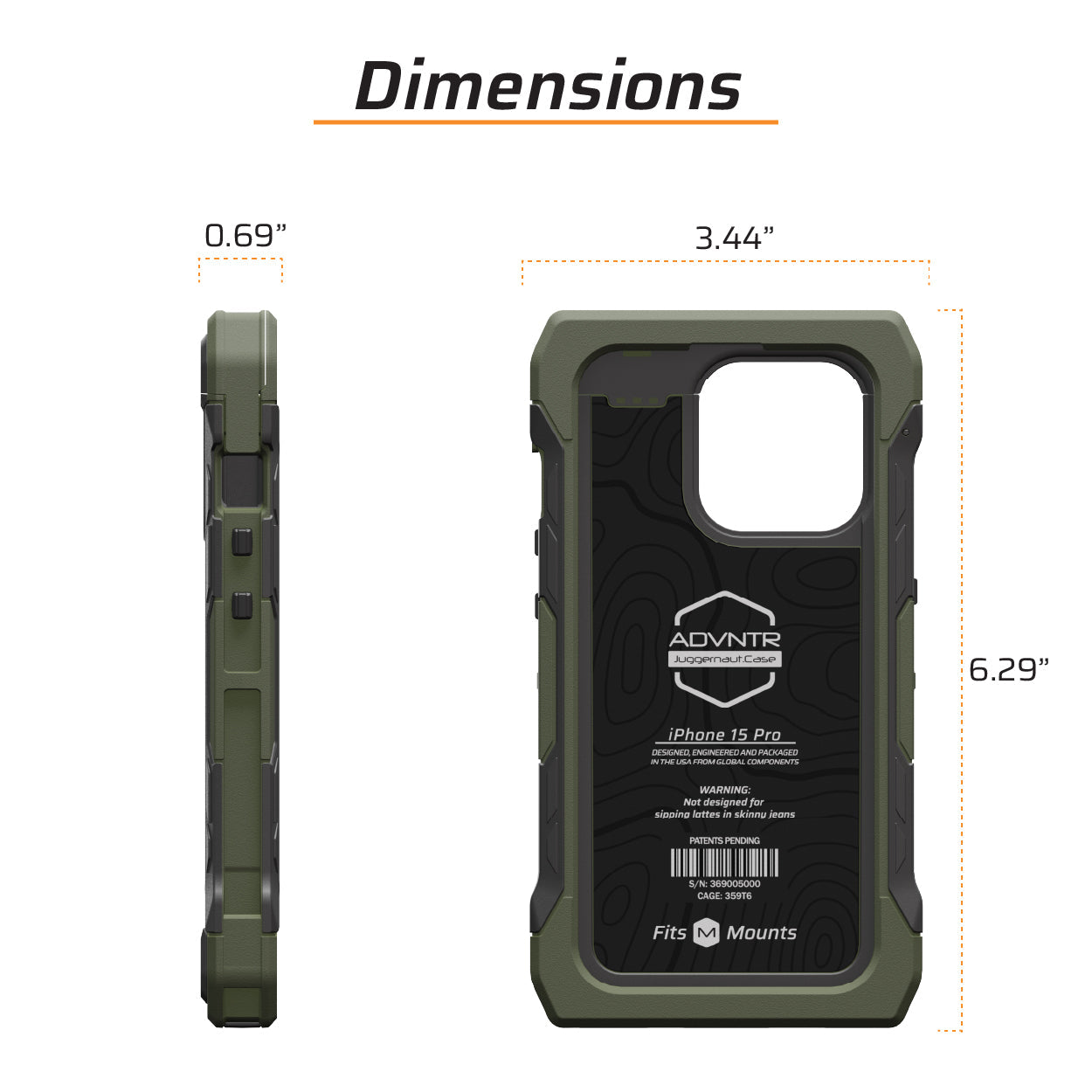 iPhone 15 Pro ADVNTR Phone Case - Made in USA
